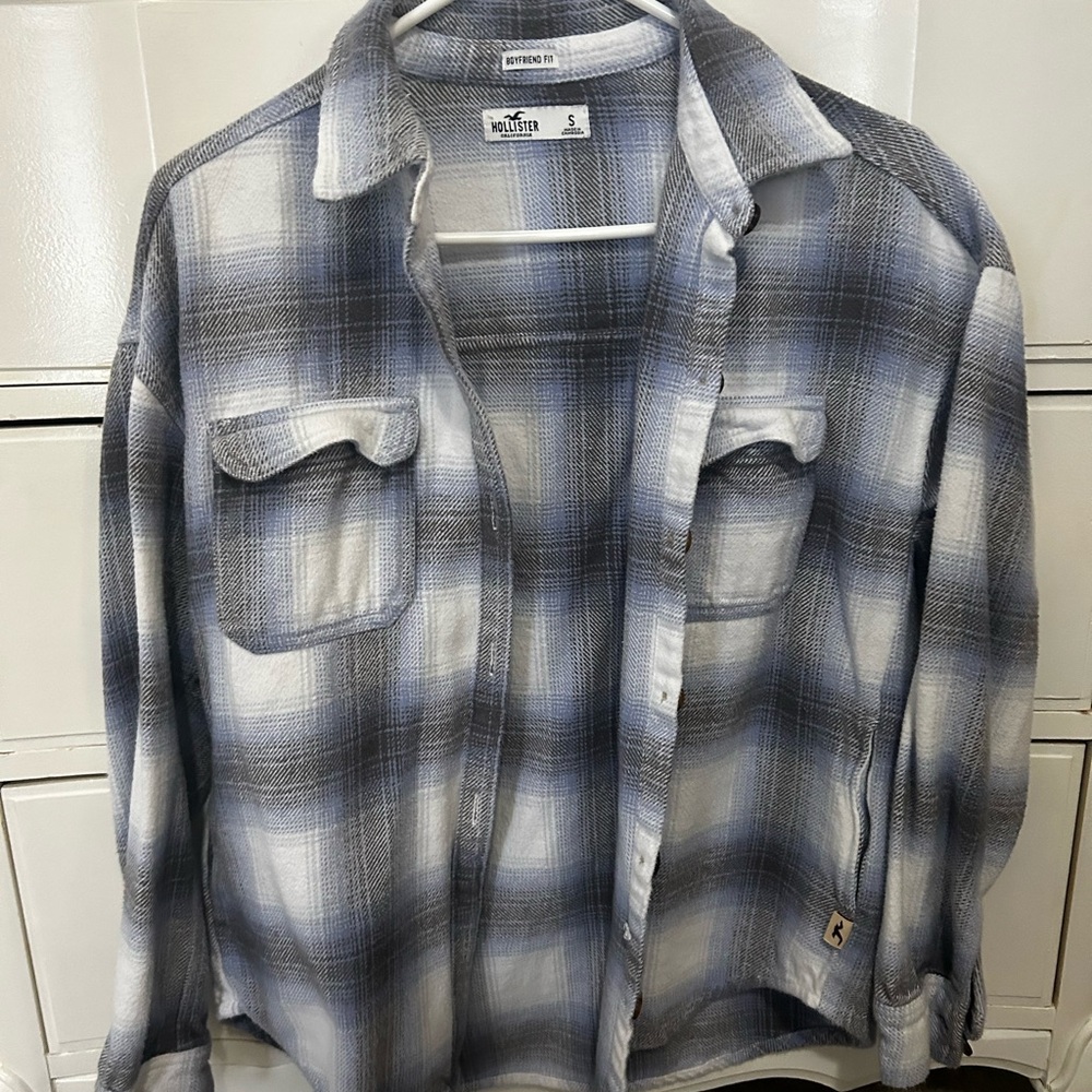 Hollister Boyfriend Fit Plaid Jacket Size Small